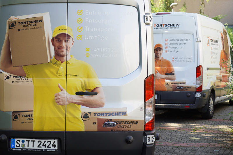 tontschew sprinter vor dem firmenumzug Aspach