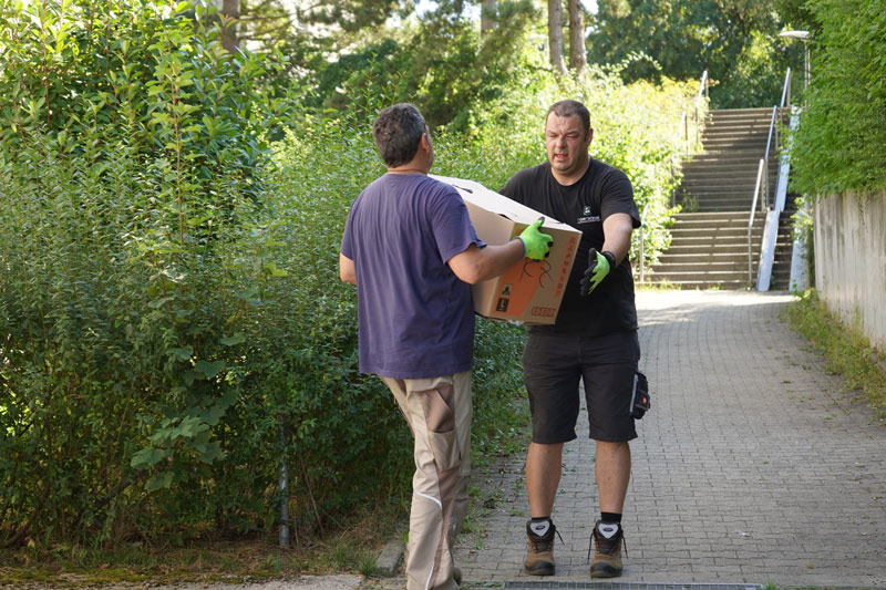 Reinigung einer messie wohnung in kirchheim mit tontschew
