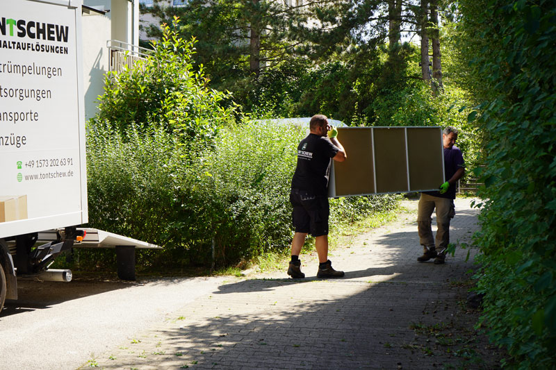wohnungsauflösung Schorndorf durch tontschew mitarbeiter