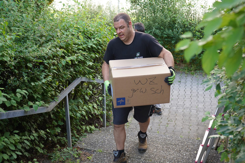 Kellerräumung Gerlingen durch die crew von tontschew